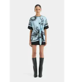 Sir the Label Dreamwood Mini Dress in Brise Soleil Size AU 8 for rent on The Volte - image 1