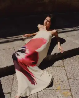 Rat & Boa Antheia Dress Cream Print Size M / AU 10 for rent on The Volte - image 3