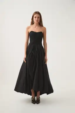 Aje Spatial Maxi Dress Black Size 6 for rent on The Volte - image 1