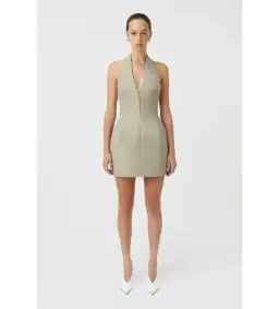 Camilla and Marc Pompidou Dress in Olive Marle Size AU 8