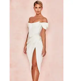 House of CB Loretta Dress in Ivory Size XS / AU 6 for rent on The Volte - image 2