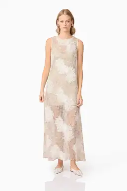 Curaae by Elliatt Samieka Crochet Midi Dress in Beige Size 10 for rent on The Volte - image 5