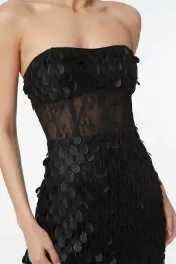 Manning Cartell Supreme Extreme Strapless Gown Black Size AU 6 for rent on The Volte - image 4