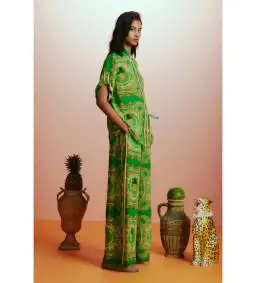 Alémais La Musica Silk Shirt and Pant Green Size AU 16 for rent on The Volte - image 2