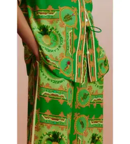 Alémais La Musica Silk Shirt and Pant Green Size AU 16 for rent on The Volte - image 1