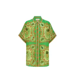 Alémais La Musica Silk Shirt and Pant Green Size AU 16 for rent on The Volte - image 4
