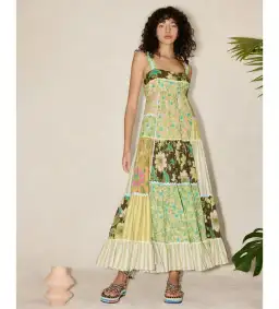 Alemais Winnie Spliced Midi Dress Floral Size AU 12 for rent on The Volte - image 1