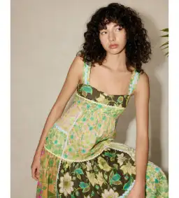 Alemais Winnie Spliced Midi Dress Floral Size AU 12 for rent on The Volte - image 2