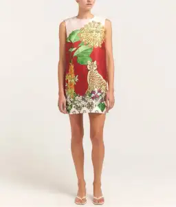 Alémais Tiger Mini Dress Multi Size AU 14