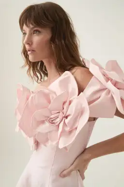 Aje Etta Mini Dress Pastel Pink Size 12 for rent on The Volte - image 5