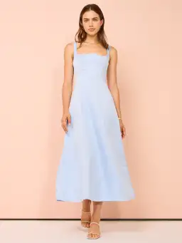 Leo Lin Odette Midi Dress in Sky Blue  Size 6 for rent on The Volte - image 1