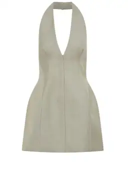  Camilla and Marc Pompidou Halter Neck Mini Dress in Green Olive Marle Size 10 for rent on The Volte - image 5