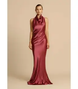 Arcina Ori Gaia Dress Rich Plum Hue Size AU 8 for rent on The Volte - image 1