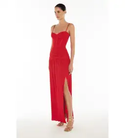 Manning Cartell Double Time Pleat Dress Red Size AU 14 for rent on The Volte - image 4