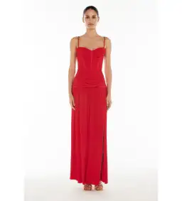 Manning Cartell Double Time Pleat Dress Red Size AU 14 for rent on The Volte - image 2