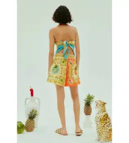 Alemais La Musica Silk Scarf and Short Set Print Size AU 8 for rent on The Volte - image 2