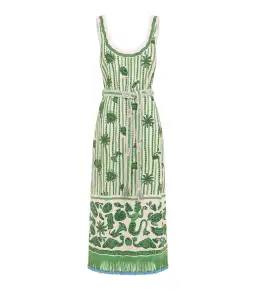 Alemais Lulu Sleeveless Mini Dress Green Print Size AU 16 for rent on The Volte - image 6