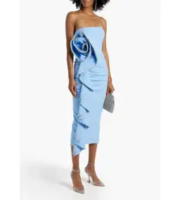 Rachel Gilbert Santiago Dress Sky Blue Size 10