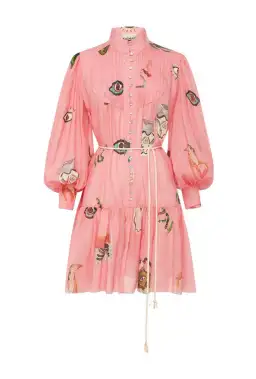 Alémais Cleo Mini Dress Pink Size 8 for rent on The Volte - image 3