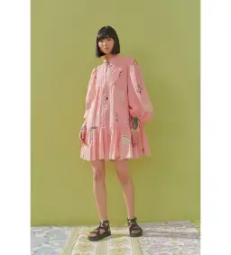 Alémais Cleo Mini Dress Pink Size 8 for rent on The Volte - image 1