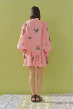 Alémais Cleo Mini Dress Pink Size 8 for rent on The Volte - image 2