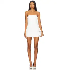 Lover + Friends Lucia Mini Dress White Size 6  for rent on The Volte - image 1