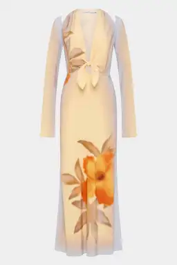 Sir the Label Serene Scarf Dress Sequoia Floral Size 2 / AU 10 for rent on The Volte - image 3
