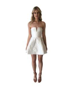 Alex Perry Drake  Mini Dress White Size 10 for rent on The Volte - image 1