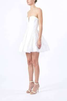 Alex Perry Drake  Mini Dress White Size 10 for rent on The Volte - image 3