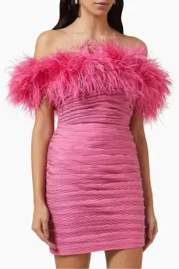Rachel Gilbert Zion Mini Dress Pink Size 14 for rent on The Volte - image 2