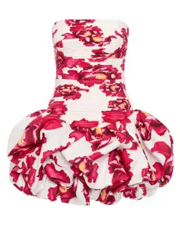 Aje Violette Bubble Hem Mini Dress Boldly Blooming Size 10 for rent on The Volte - image 6