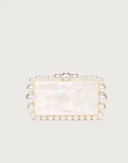 Cult Gaia Eos Clutch in Pearl