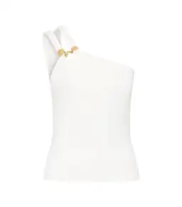 Aje Vibrancy Knit Sleeveless Top Ivory Size AU 8  for rent on The Volte - image 5
