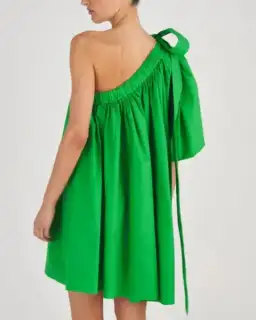Oroton One Shoulder Mini Dress Meadow Green Size 10 for rent on The Volte - image 3