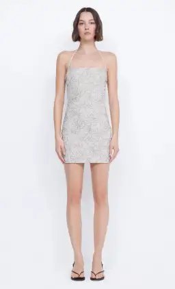 Bec & Bridge Elaine Halter Mini Dress Bone Size 8 for rent on The Volte - image 2