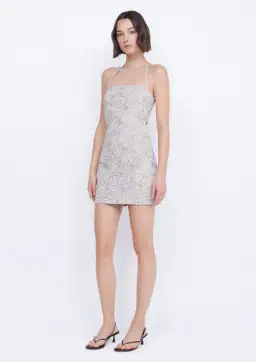 Bec & Bridge Elaine Halter Mini Dress Bone Size 8 for rent on The Volte - image 1