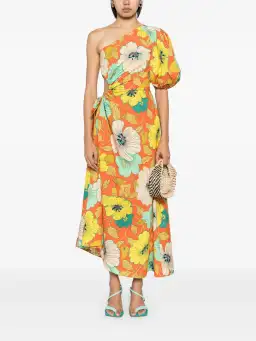 Alemais Piato Midi Dress Multi Size 12 for rent on The Volte - image 1