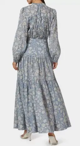 Bec & Bridge Floral Skies Full Bell Sleeve Maxi Dress Blue Size 8 for rent on The Volte - image 4