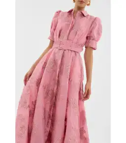 Rebecca Vallance Annette Button Gown Pink Size AU 8  for rent on The Volte - image 3