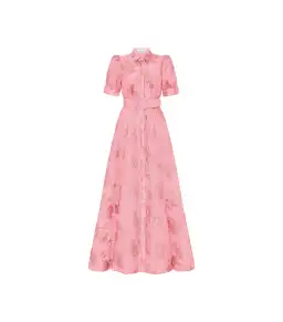Rebecca Vallance Annette Button Gown Pink Size AU 8  for rent on The Volte - image 4