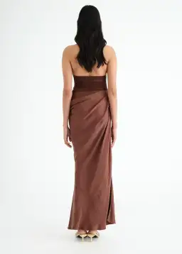 Benni Gina Maxi Dress Brown Size AU 8  for rent on The Volte - image 3