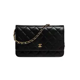 Chanel Classic Wallet On Chain Bag Black/Gold
