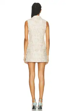 Self Portrait Embellished Boucle Tailored Mini Dress Multi Size AU 4 for rent on The Volte - image 4