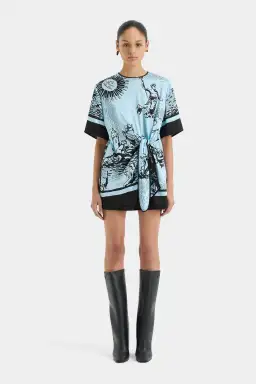 Sir the Label Dreamwood Mini Dress Brise Soleil Size 10