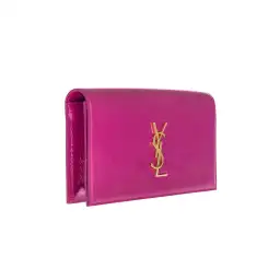 Saint Laurent Classic Kate Monogram Clutch Magenta  for rent on The Volte - image 2