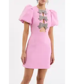 Rebecca Vallance Juliana Mini Dress Pink Size AU 12  for rent on The Volte - image 2