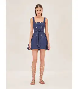 Alexis Danni Mini Denim Dress Blue Size XS / AU 6 for rent on The Volte - image 1