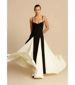 Arcina Ori Paloma Dress Black/White Size AU 8 for rent on The Volte - image 1