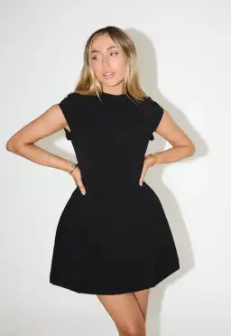 Odd Muse The Ultimate Muse Cap Sleeve Mini Dress Black Size 10 for rent on The Volte - image 1