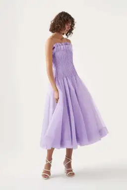 AJE Horizon pintucked midi dress size AU 6 for rent on The Volte - image 1